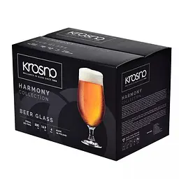 Набір келихів для пива Krosno Harmony, скло, 500 мл, 6 шт. (791074) - мініатюра 3