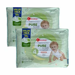 Дитячі підгузники Kruidvat Pure & Soft 4 (8-14 кг), 76 шт