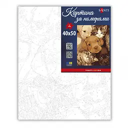 Картина за номерами Santi Милі мордочки 40х50 см (955765) - мініатюра 2
