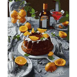 Картина за номерами "Апельсинова насолода" Ideyka KHO5616 40х50 см