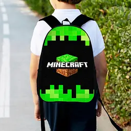 Рюкзак дитячий майнкрафт "Minecraft" 34х27см, міський ранець для хлопчика з принтом (00181)