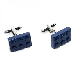 Запонки Конструктор Сині Handmade acs0005851 - мініатюра 3