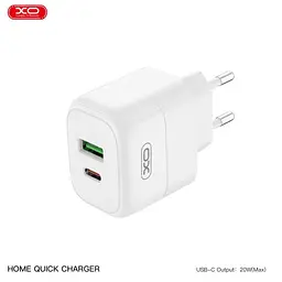 Зарядний пристрій XO 1xUSB QC 3.0 + 1xUSB-C PD 20 Вт (XO-QC37) - мініатюра 8