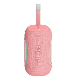 Колонка портативна Hopestar H65 20W Bluetooth з ргб-підсвіткою LED рожева - мініатюра 4