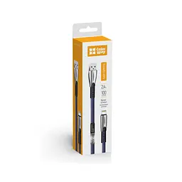 Дата кабель USB 2.0 AM to Lightning 1.0m zinc alloy blue ColorWay (CW-CBUL010-BL) - мініатюра 3
