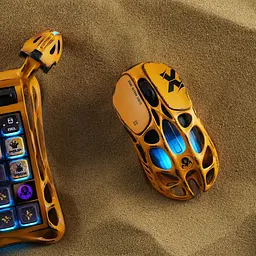Комп'ютерна миша GravaStar Mercury X Pro 8K BT/WL/USB-A RGB Battle-Worn Yellow teh0024932 - мініатюра 3