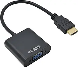 Адаптер STLab HDMI - VGA black (U-990 Pro BTC) - мініатюра 3