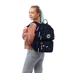 Рюкзак GoPack Education 120M-1 Stars Чорно-фіолетовий (GO26-120M-1) - мініатюра 18