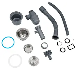 Кухонна мийка Kroner KRP Schwarze - SET7545NG PVD (3.0/0.8 мм) (CV033806) - мініатюра 16