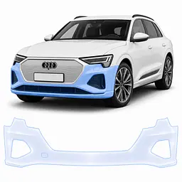 Антигравійна захисна бронеплівка за лекалами для Audi Q8 e-tron GE facelift 2023-2025 - передній бампер