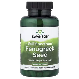 Пажитник Swanson Fenugreek Seed 610 mg, 90 капсул