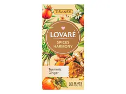 Чай пакетований фруктовий та трав`яний LOVARE «SPICES HARMONY» зі спеціями, хурма, мандарин 24*1,8г 24 пакетиків