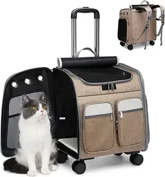 Візок-рюкзак для переноски собак і котів Voyager Pet LVGB2010 з телескопічною ручкою і 4-ма колесами