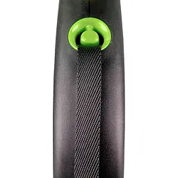 Рулетка Flexi Black Design для собак стрічка розмір S 5 м зелена - мініатюра 2