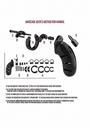 Пояс вірності для чоловіків ManCage 06 Chastity Cage 14 см чорний - мініатюра 4