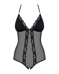 Боді Obsessive 841TED1 Body Black L/XL - мініатюра 3