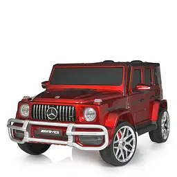 Електромобіль джип 2x12V7Ah 4x45W EVA USB шкіра MP3 фарбовий червоний (M 4259EBLRS-3)