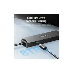 Зчитувач флеш-карт USB 3.0 to SD/TF 0.15m black Vention (CLPBB) - мініатюра 4