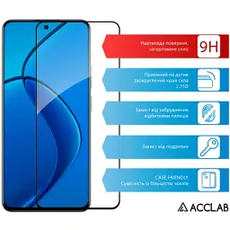 Скло захисне ACCLAB Full Glue Realme 12 4G Black (1283126598869) - мініатюра 3