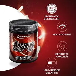 Амінокислоти IronMaxx Arginin Simplex 1200, 260 капсул - мініатюра 2