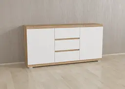 Комод Forte Mikkel Ш 1502/В 759/Г 390 Дуб сонома-Білий - мініатюра 2