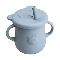 Набір силіконового посуду для дітей Ведмедик 7 предметів, синій TS Kitchen HP34546BL - мініатюра 8