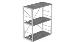 Етажерка 3/60 Ferrum-decor Серії Коннект 73x60x28 сірий ДСП Бетон 16мм (FRD-105546) - мініатюра 5