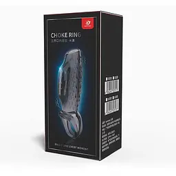 Вібруюча насадка Choke Ring для пеніса та мошонки 22 см Сірий K0897-2 - мініатюра 2