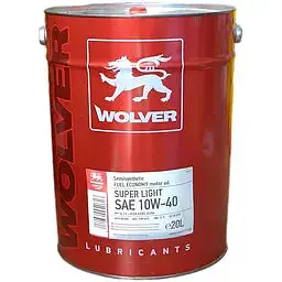Олива моторна Wolver Super Light 10W-40 API SN/CF 20 л (963)