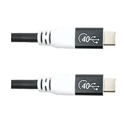 Кабель San Guan USB Type-C - USB Type-C (M/M) PD 100W, 40Gbps, 3 м Black (CA914135)