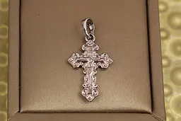 Хрестик Xuping Jewelry ажурний 2,5 см сріблястий
