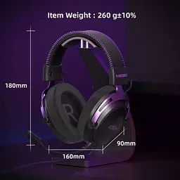 Навушники MageGee Wing (6971969724549) Black/Purple - мініатюра 3