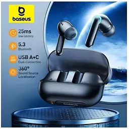 Бездротові навушники Baseus AeQur G10 TWS чорні 6932172634889 - мініатюра 5