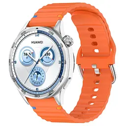 Ремінець No Brand Wavy 22mm Smart Watch Samsung/Huawei/Amazfit Orange (00000077066_10)