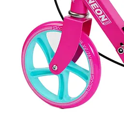 Самокат Skyper Neon 77-102х52х10 см Рожевий 000283531 - мініатюра 5