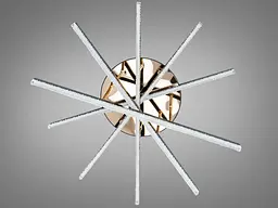 LED люстра стельова Romin чорна 72 Вт 12 м² без пульта - мініатюра 4