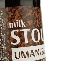 Уцінка. Пиво Уманьпиво Milk Stout темне 4.2% 0.33 л  - мініатюра 4