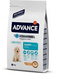 Сухий корм для собак Advance Dog Maxi Puppy 3 кг для цуценят собак великих порід з куркою та рисом