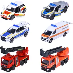 Машинка Majorette Преміум. Служба порятунку металева 7.5 см 6 видів (8503000003)