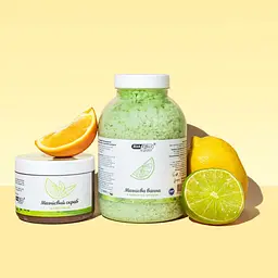 Сіль для ванн Бішофіт Полтавський Citrus 1000 г, магнієві пластівці з ароматом цитруса - мініатюра 3