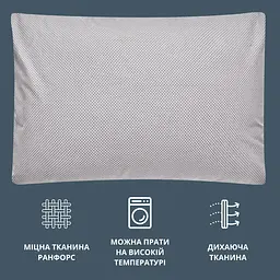 Наволочка на подушку Ideia Papaella Ранфорс горошок 40х60 см 2 шт. (8000035452) - мініатюра 5