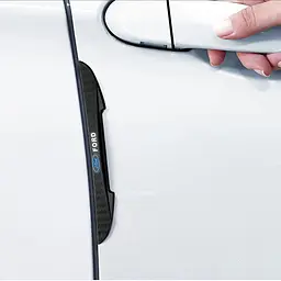 Захисні протиударні смуги Ford 4 шт Гумові 16х147 мм на скотчі Чорні - мініатюра 5