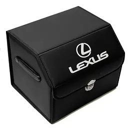 Органайзер саквояж у багажник Lexus 38 x 31 x 29 см Еко-шкіра Чорний 1 шт