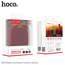 Портативна акустика Hoco BS31 Bright sound sports бездротова червона - мініатюра 4