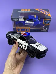 Машинка Автопром поліція іграшкова YM 9904 B колекційна, масштабна модель - мініатюра 4