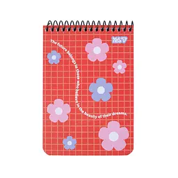 Блокнот YES Smiley and Flowers А6 80 арк спіраль (152295)
