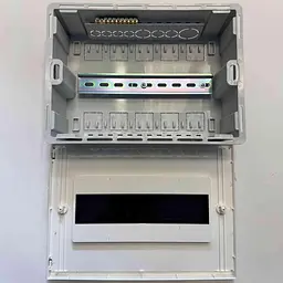 Бокс пластиковий СКІМ 12 модулів вбудований IP40 білий прозора дверка ( С11902023 ) - мініатюра 8