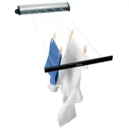 Сушарка для білизни Brabantia Pull-Out настінна висувна 22 м сріблясто-чорна (385766) - мініатюра 4