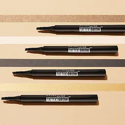 Фломастер для брів Maybelline New York Brow Tattoo Microblading Pen Medium Brown тон 120, 0.15 г (B3031960) - мініатюра 9