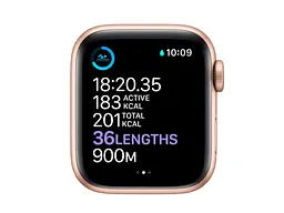 Смарт-годинник Apple Watch Series 6 44mm Gold Aluminum Case with Pink Sand Sport Band (M00E3) - мініатюра 3